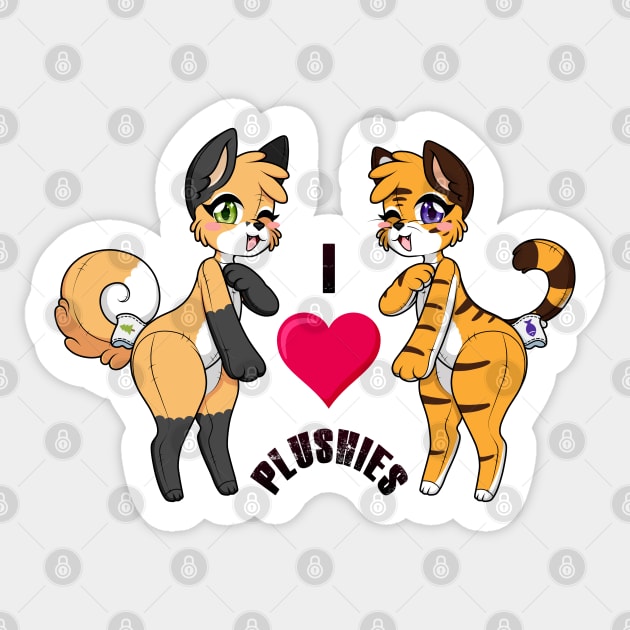 Fox and Tiger I love plushies